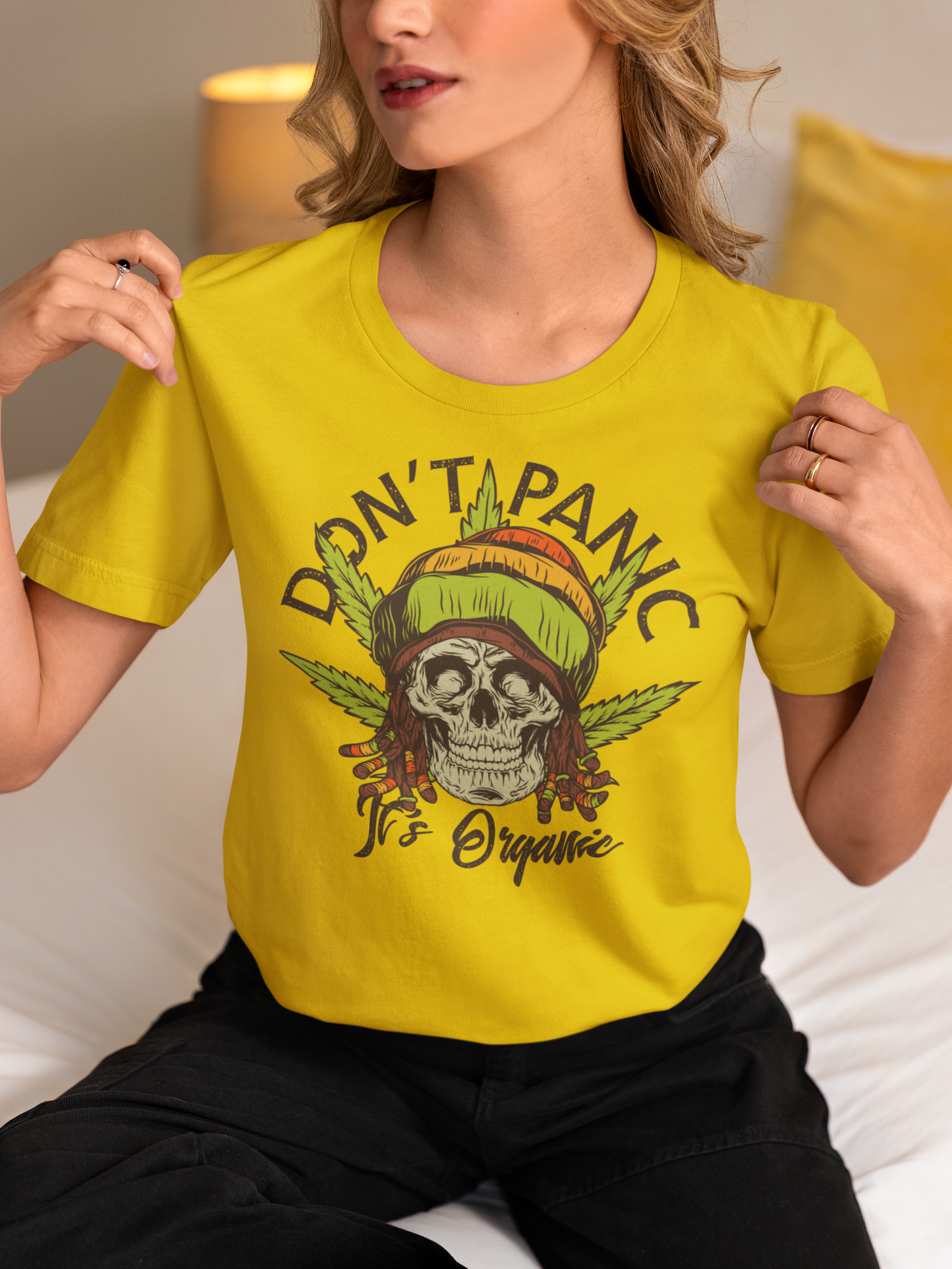 Don't Panic It's Organic - Ladies T-Shirt