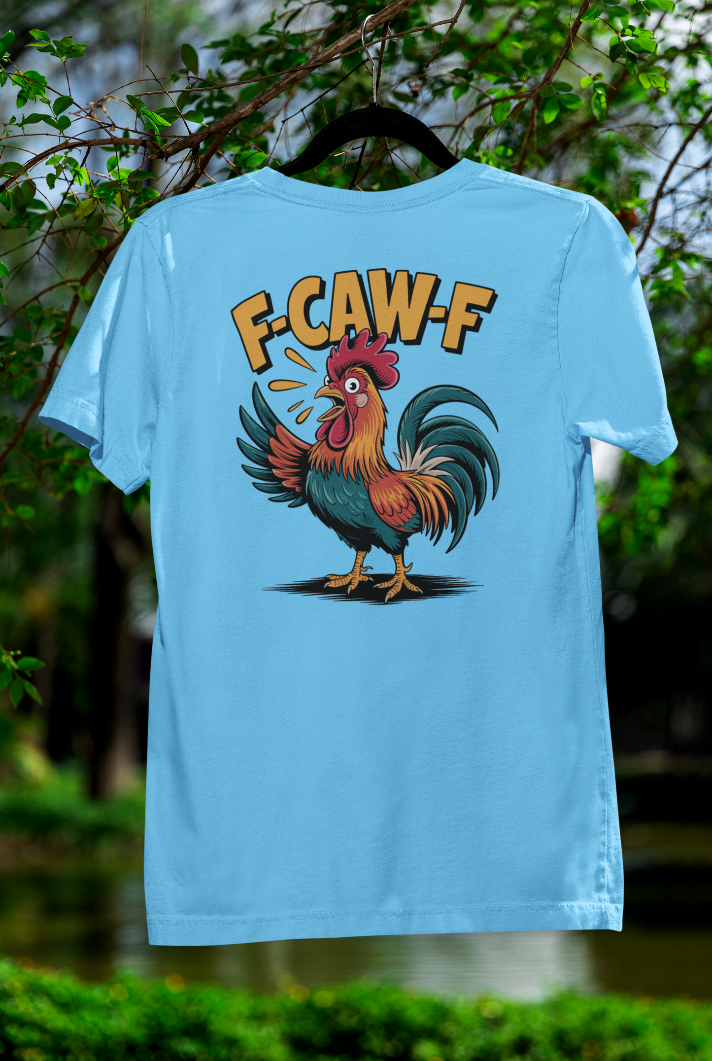 F Cawf Blue Feathers